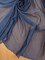 1 Yard Steel Stone Blue Two-Tone Chiffon Fabric 58/59" Wide Lightweight Sheer Polyester with Elegant Drape